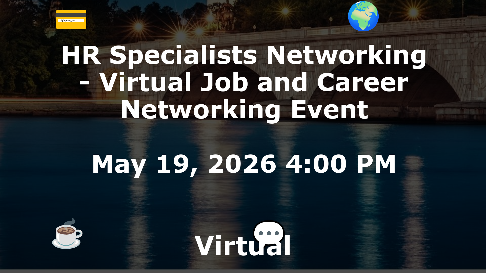 HR Specialists Networking - Virtual Job and Career Networking Event event image